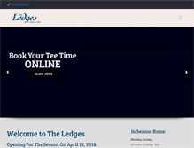Tablet Screenshot of ledgesgolf.com